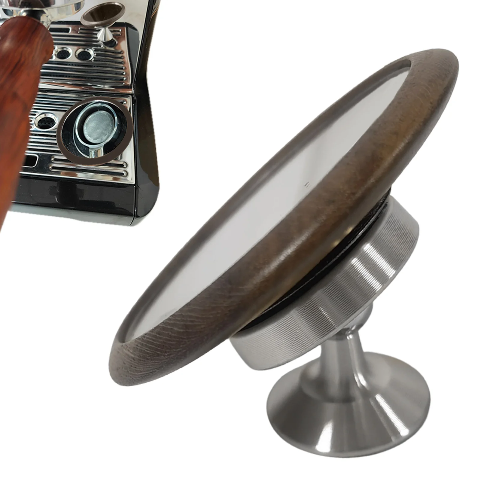 Walnut Espresso Shot Mirror - Image 3